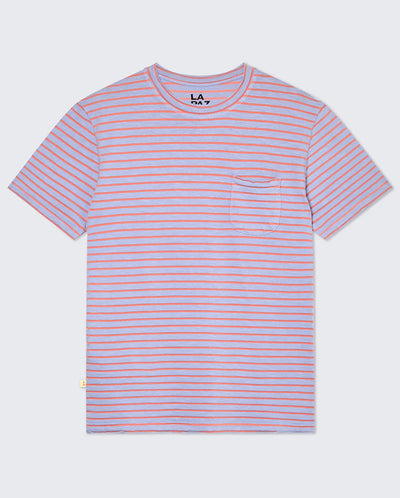 GUERREIRO Pocket T-shirt - Wind Blue / Sunrise St
