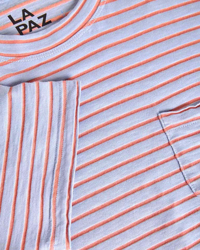 GUERREIRO Pocket T-shirt - Wind Blue / Sunrise St