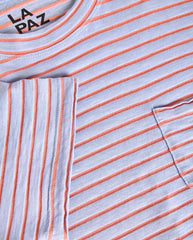 GUERREIRO Pocket T-shirt - Wind Blue / Sunrise St