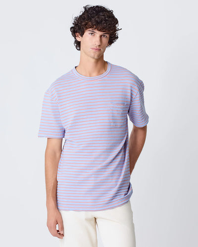 GUERREIRO Pocket T-shirt - Wind Blue / Sunrise St