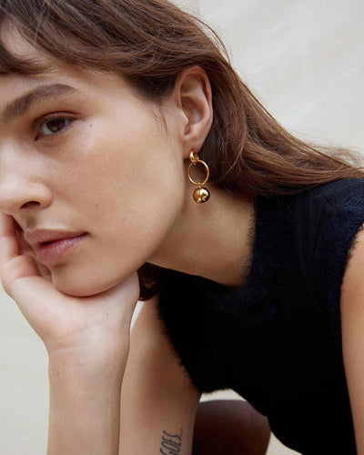 Layla Solid Earrings - Gold