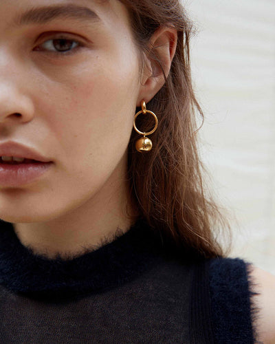 Layla Solid Earrings - Gold