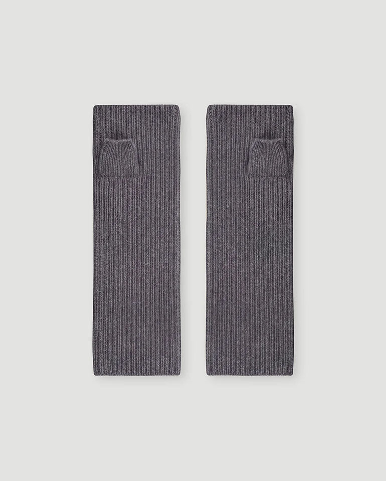 Leopoldine Mittens - Dark Grey Melange