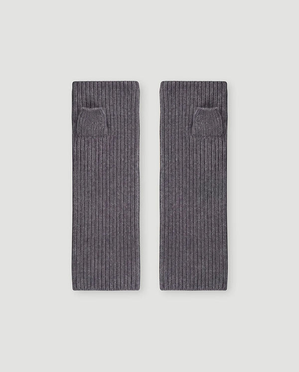 Leopoldine Mittens - Dark Grey Melange