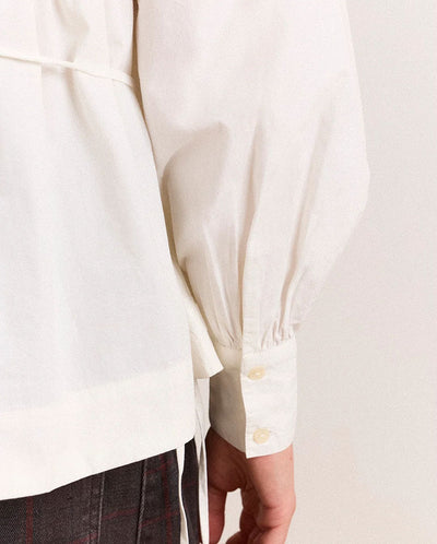 Lettie Bow Detail Blouse - White