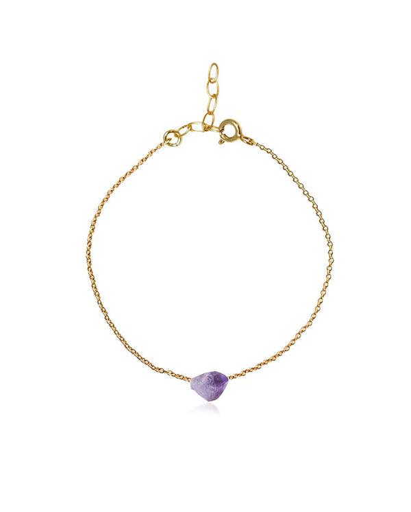 Lukumaki Myrtilo Bracelet - Gold/Amethyst