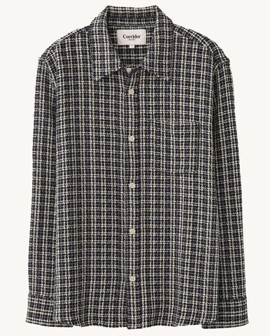 ASSEMBLY JACKET - INDIGO WAFFLE PATCHWORK