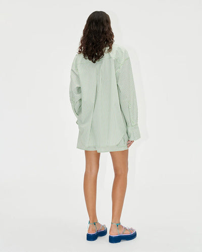 Leon Stripes Shorts Green Stripes