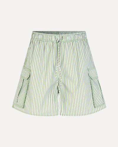 Leon Stripes Shorts Green Stripes