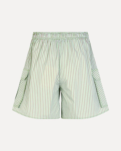Leon Stripes Shorts Green Stripes