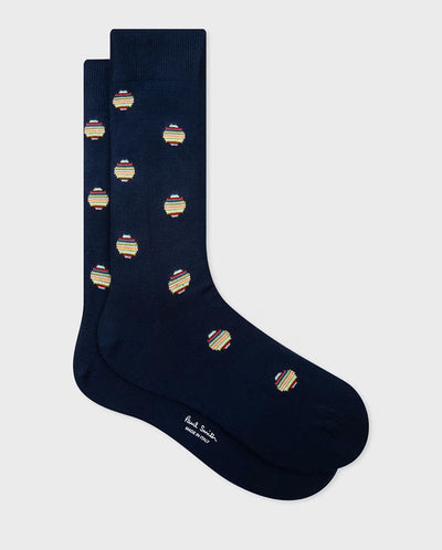 TINY POLKA SOCK - Navy