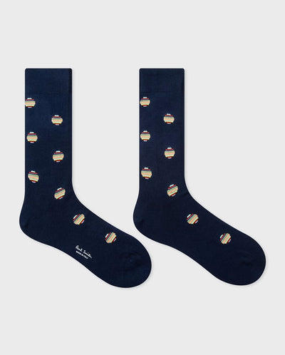 TINY POLKA SOCK - Navy