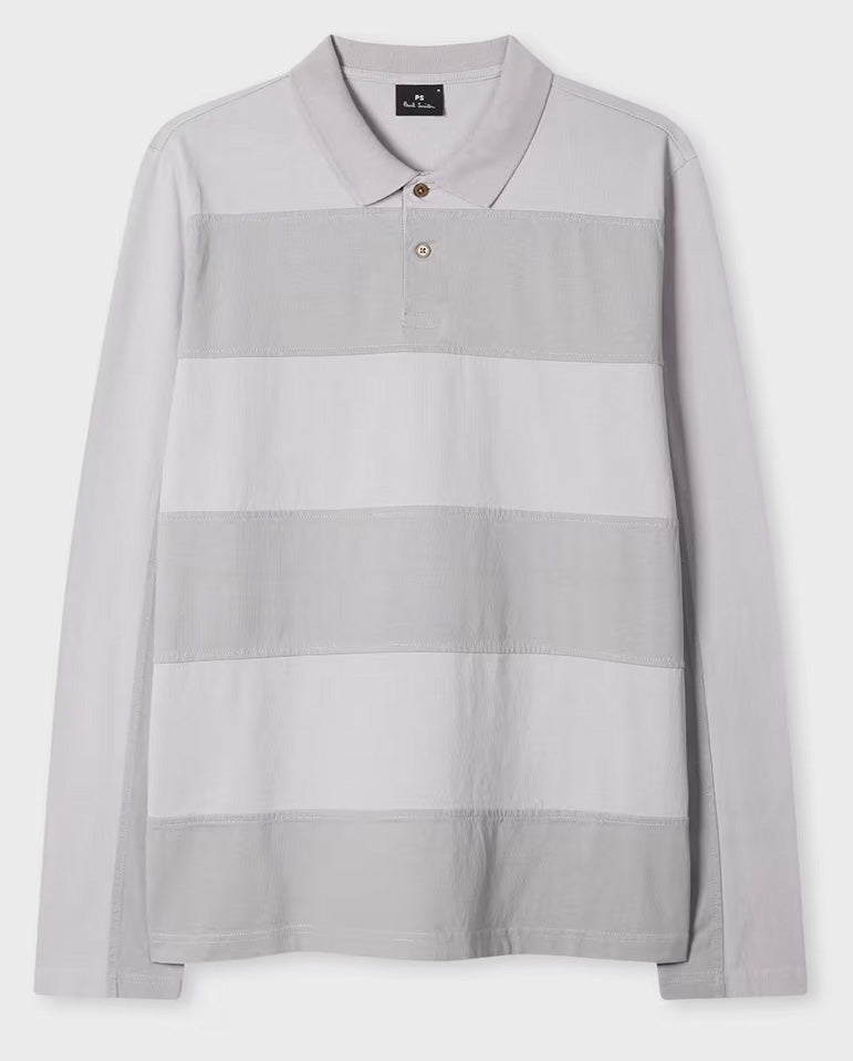 Cut Out Polo - Lavender / Grey