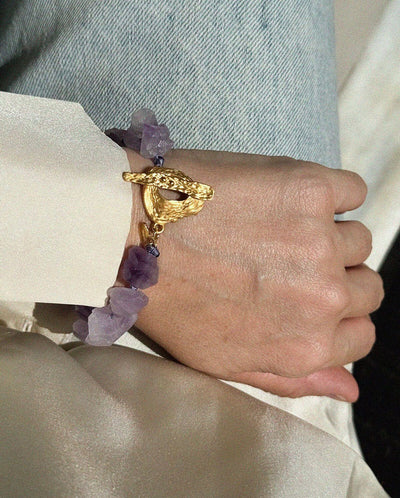 Amethyst Grace Bracelet - Gold