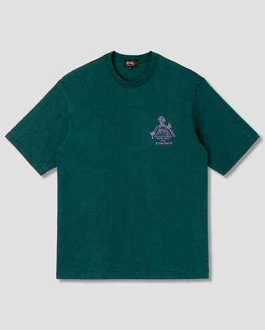 1 x 1 Stripe Tee - Pthayo Green/Ecru