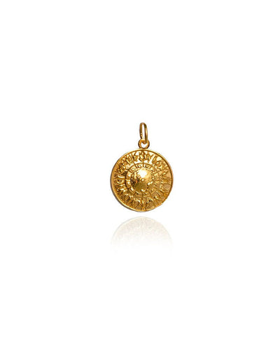 Shield of Achilles Mini Charm - Gold