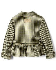 Myrtle Trench Coat - Navy Gingham