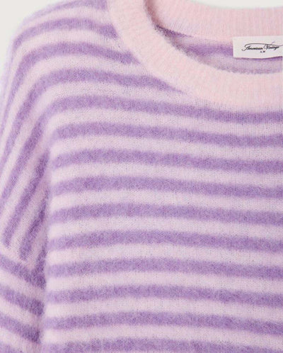 Nenybay Stripe Knit - Violet/Rose Stripe