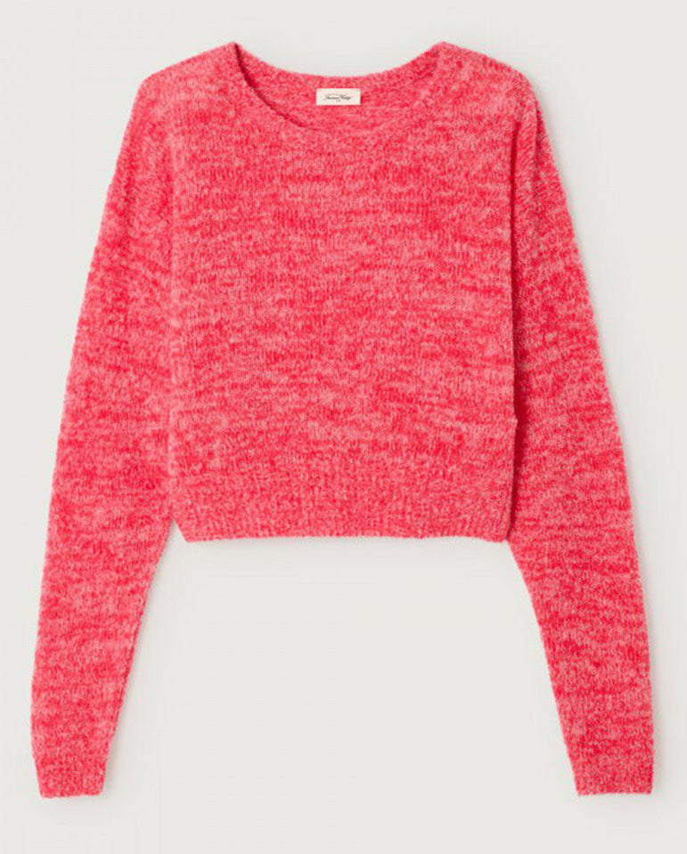 Nugy Crew Neck Knit - Strawberry Flouro