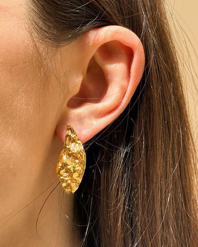 Nebula Symmetrical Small Earrings - Gold