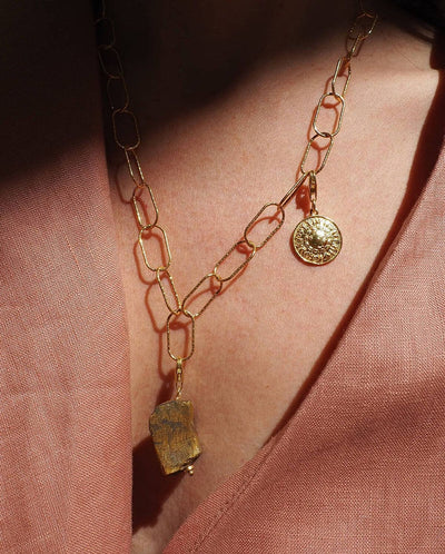 Shield of Achilles Mini Charm - Gold
