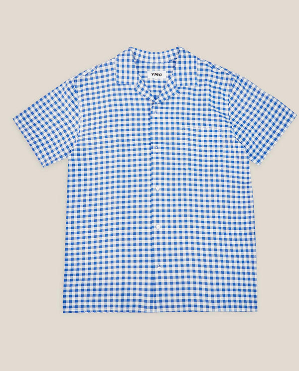 Malick Gingham Shirt Blue/Ecru