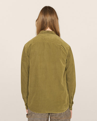 Needle Cord Delinquent Shirt OLIVE