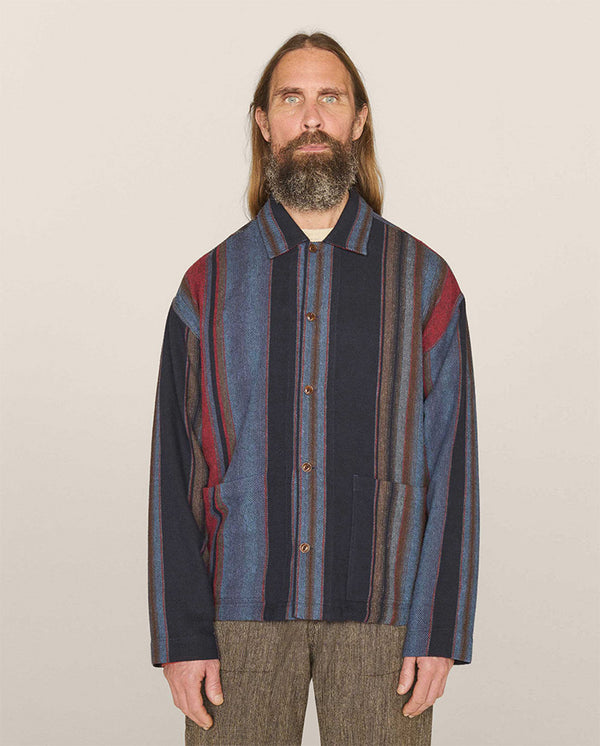 PJ Cotton Overshirt Blue Multi