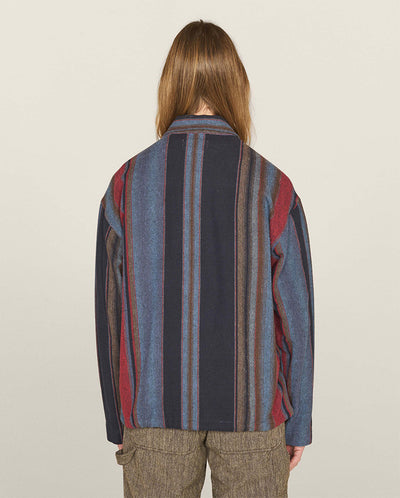 PJ Cotton Overshirt Blue Multi