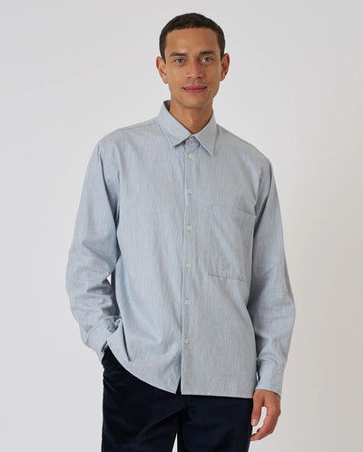 Square Pocket Shirt - Blue