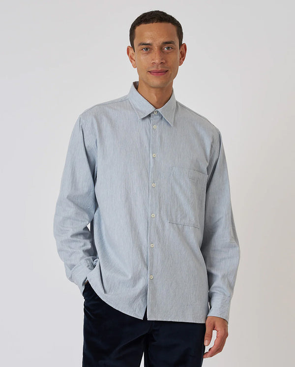 Square Pocket Shirt - Blue