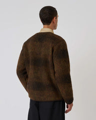 ZIP LINER JACKET - BROWN