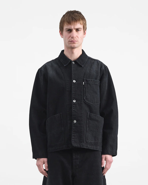 CONSTRUCTION JACKET - CHARCOAL DENIM