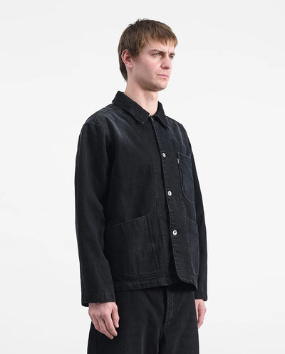 CONSTRUCTION JACKET - CHARCOAL DENIM