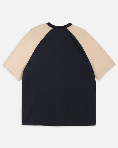 Triple Raglan Tee - Navy