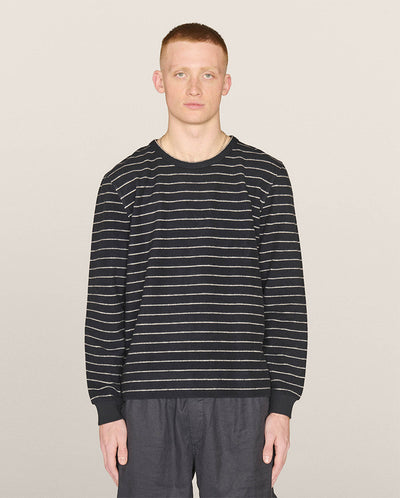 X Sweatshirt Stripe Navy/Ecru