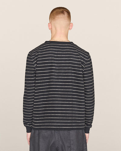 X Sweatshirt Stripe Navy/Ecru