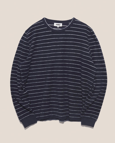 X Sweatshirt Stripe Navy/Ecru