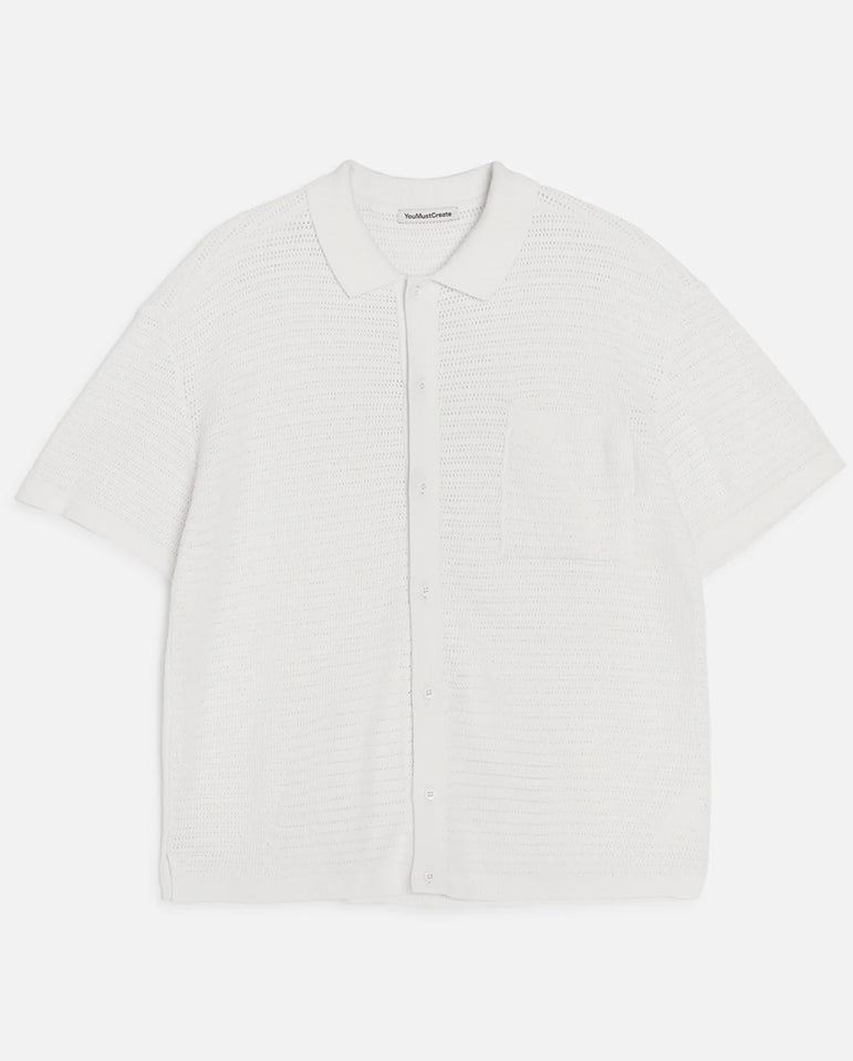 Malick Pointelle Shirt - White