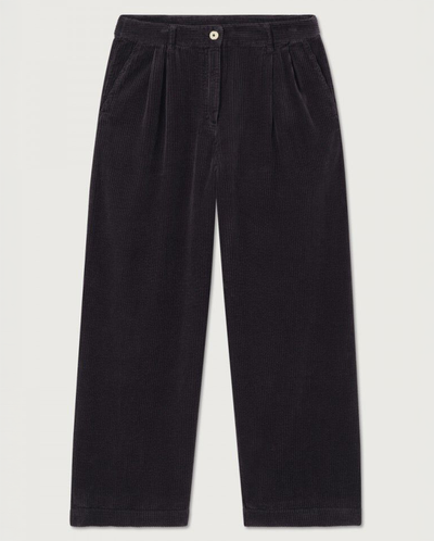 Padow Pleat Cord Trouser - Carbon