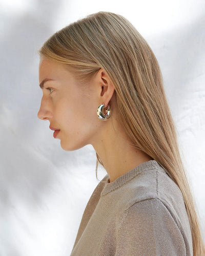 Palma Hoops - Silver
