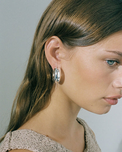 Palma Hoops - Silver