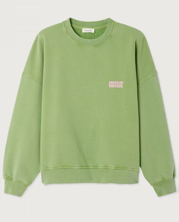 Plizzy Crew Neck Sweat - Vintage Citronella
