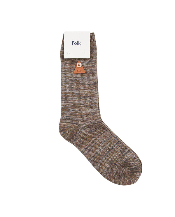 Melange Socks Slate Tobacco Mix