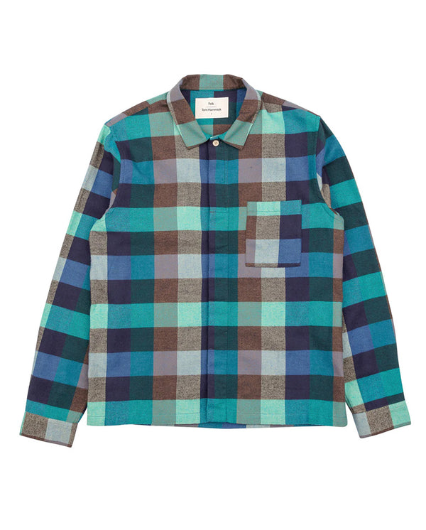 Patch Shirt Blue/Green Flannel Check