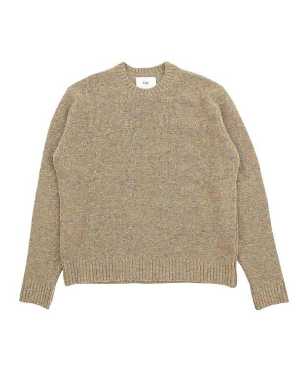 Chain Crew Knit Sage Mohair