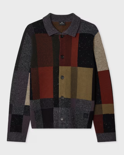 Button Through CARDIGAN - Black Melange