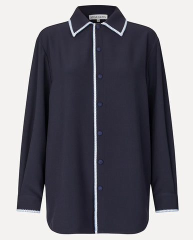 Lurex Devore Jersey Pant - Black