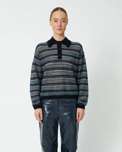 Polo Knit Sweater - Multi