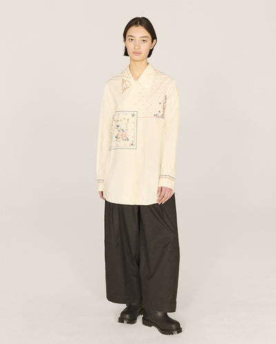 Lena Embroidered Shirt ECRU